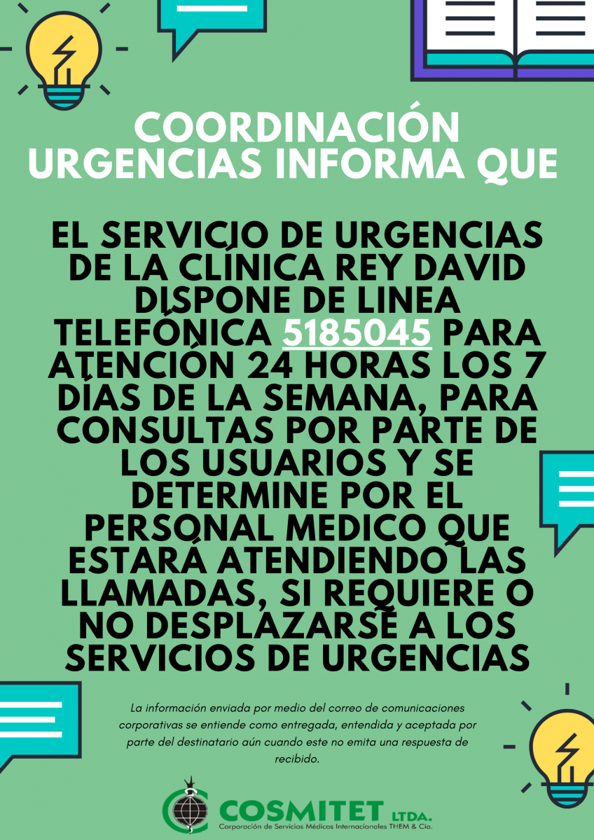 Cosmitet Ltda | Línea Telefónica 24/7 Urgencias