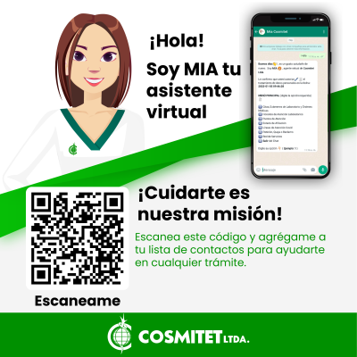 Mia Asistente virtual escanéame código QR